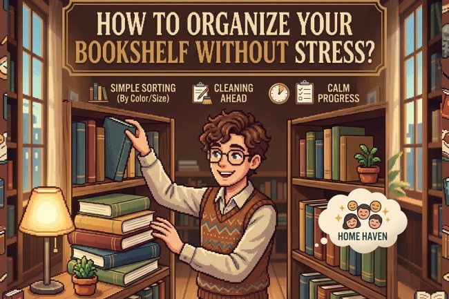 How to Organize Your Bookshelf Without Stress?